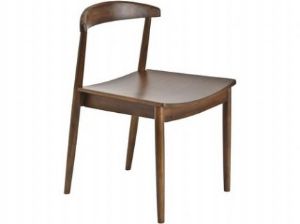 Vintage Acacia Dining Chairs - PAIR